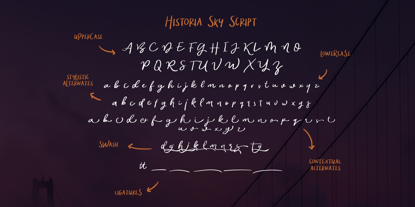 Beispiel einer Historia Sky-Schriftart #3